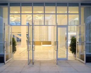 Quality Office Glass Pivot Floor Spring Door Commercial Design System for sale