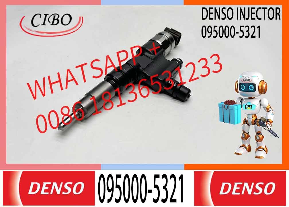 Universal Rail Fuel Injector 095000-5321 23670-E0140 Compatible With HINO N04C Engine HINO Dyna200