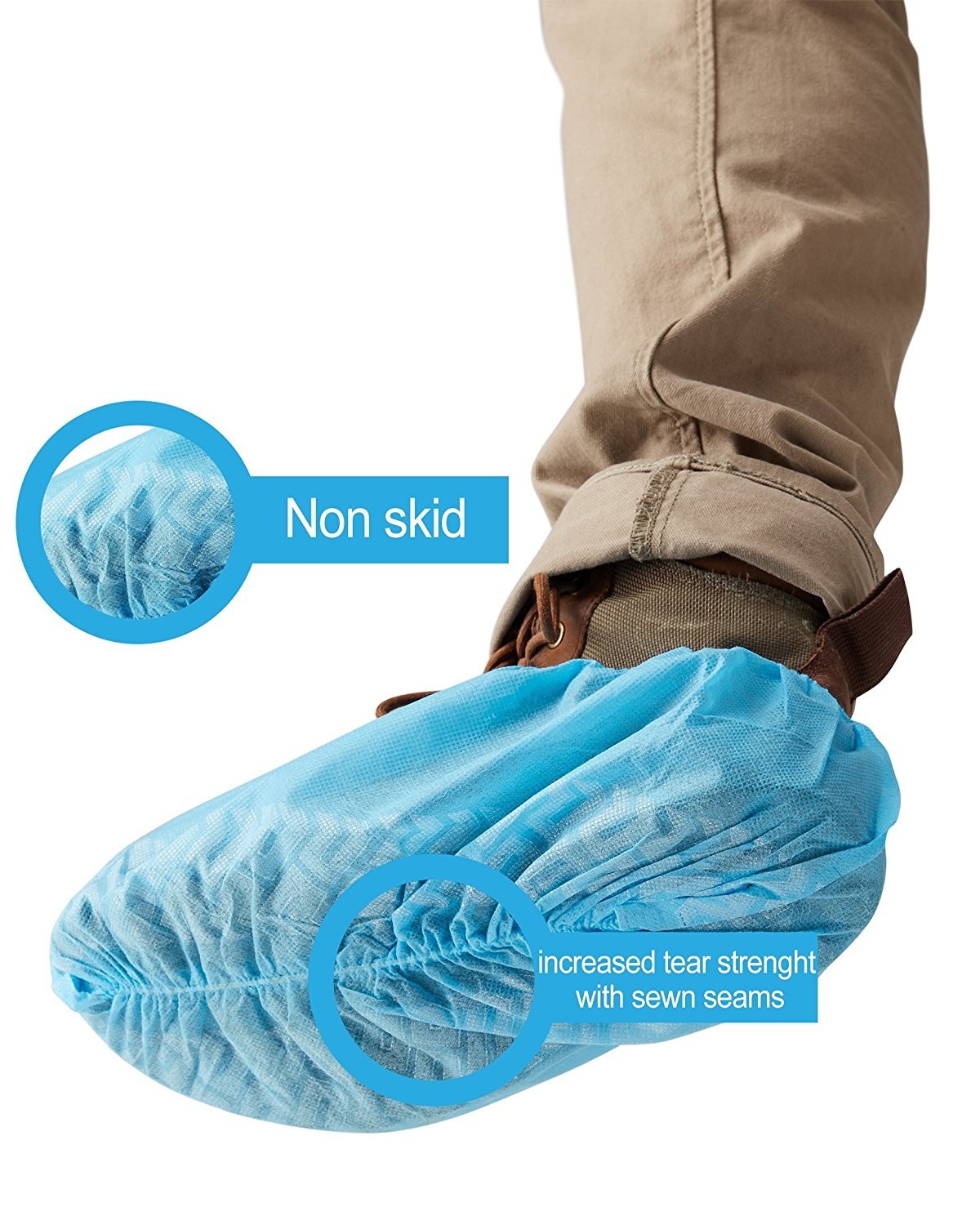 FDA Universal 60GSM SPP Disposable Shoe Cover