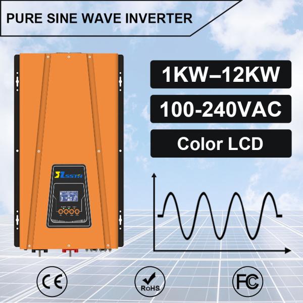 4000W DC 24V 48V to AC 110V 220V Toroidal Off Grid Pure Sine Wave Power Inverter for Solar System 574*345*197MM Dimensions