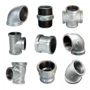 Quality Malleable Iron Fire Fighting Pipe Fitting Grooved 90 Degree Elbow Thread Connection Pipe Fitting for sale