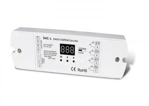 China 4 Channel DMX LED Driver Constant Current / Dmx LED Strip Controller For RGB Lamp on sale