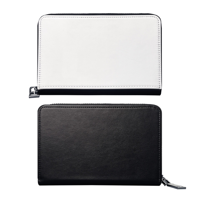 Big Capacity Leather Zippered Multi Compartment Travel Document Organizer Wallet For Sublimation Photos Printing