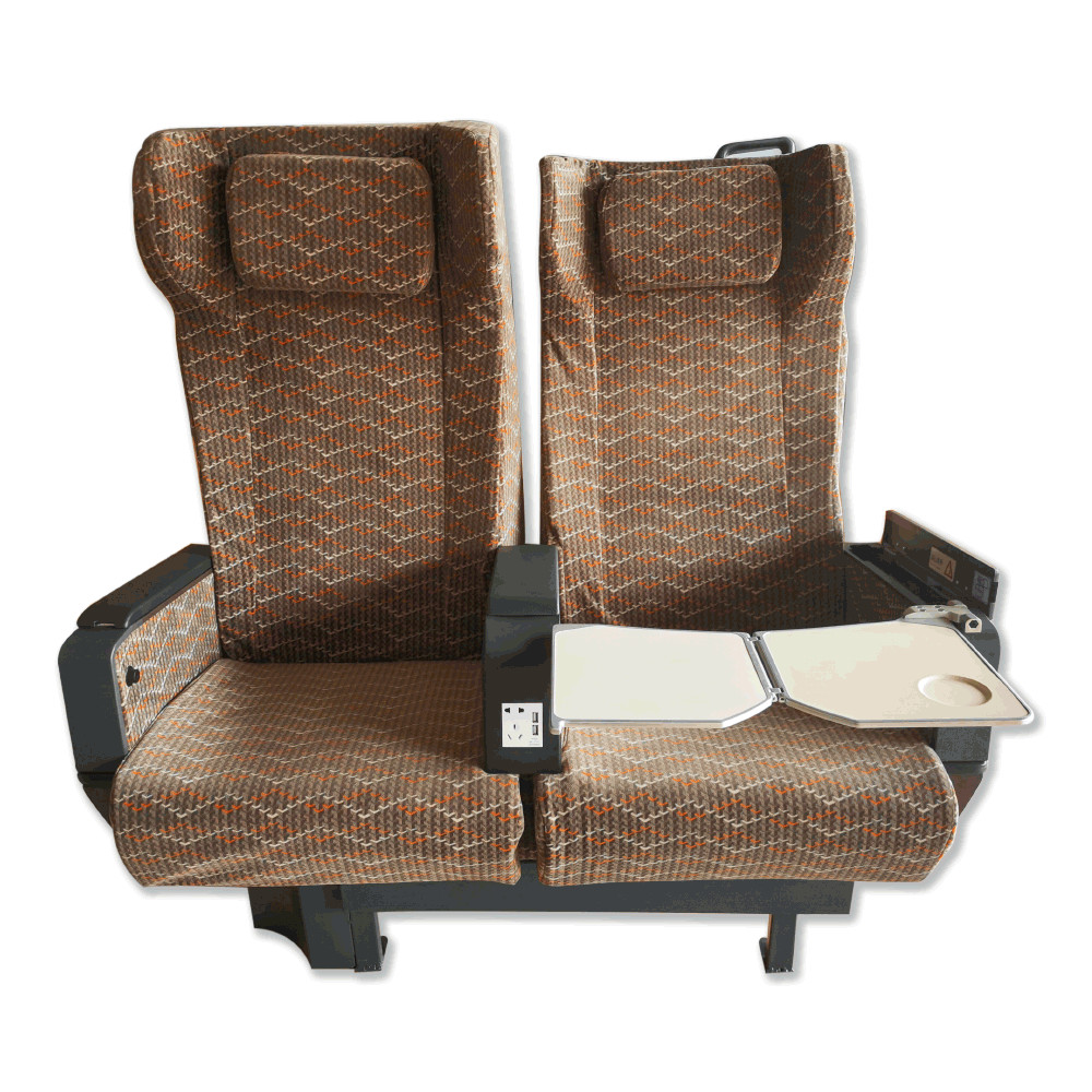180 Degree First Class Train Seat Ergonomically EN45545 Aluminum Alloy