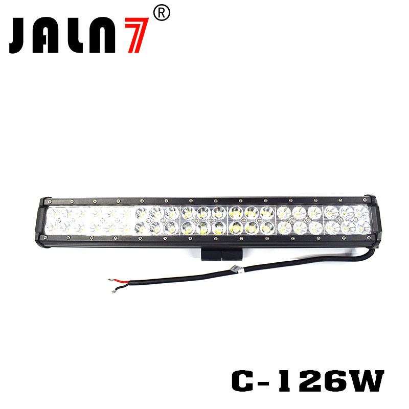LED Light Bar JALN7 126W CREE Spot Flood Combo LED Driving Lamp Super Bright Off Road Lights LED Work Light Boat Jeep