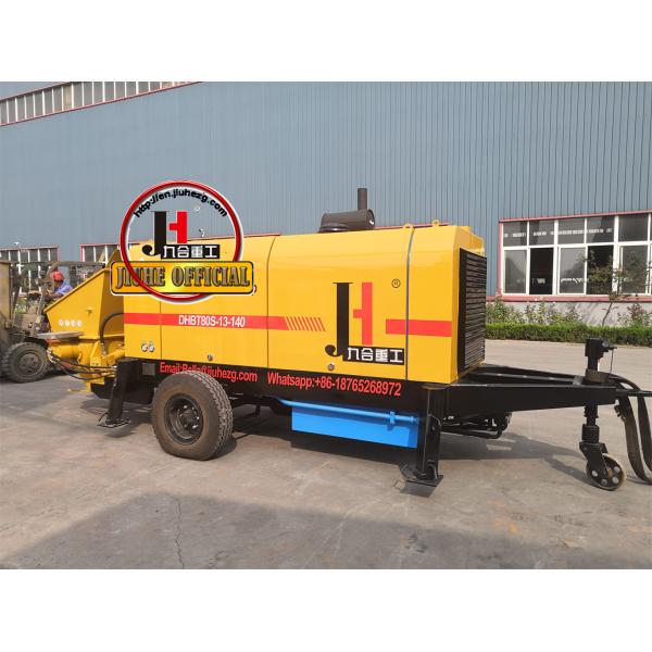 HBT50 Mobile Electric Concrete Stationary Pumps Hydraulic Pump Solenoid Group Tow Behind Pump Trailer Concrete Pump