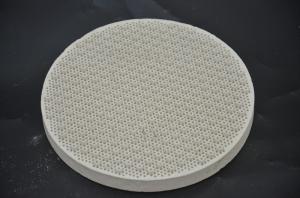 China Refractory Gas Heater Ceramic Plates , Round Porous Ceramic BBQ Hot Plates on sale