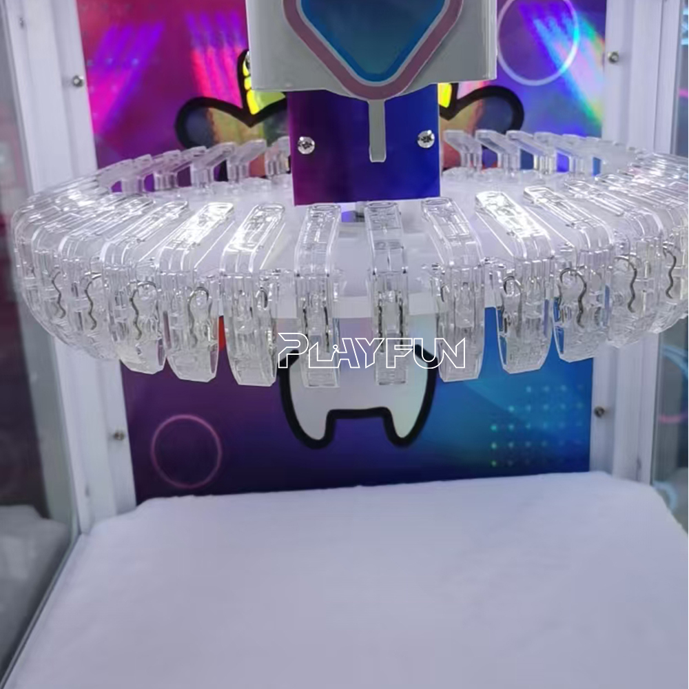 Children's Entertainment Coin Operated Clamp Clip Gift Vending Game Machine Win Prize Game Machine