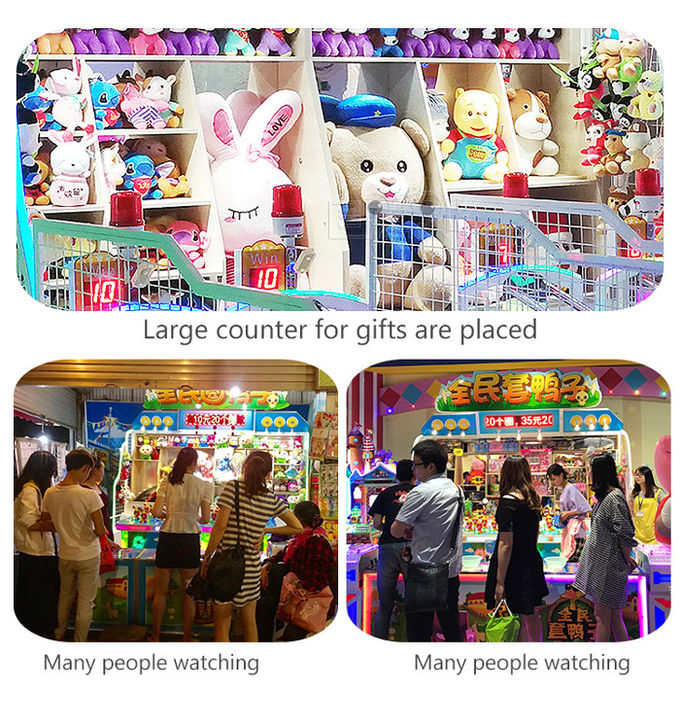 CE Amusement Game Machines Throwing Ring Ducks Skill Winning
