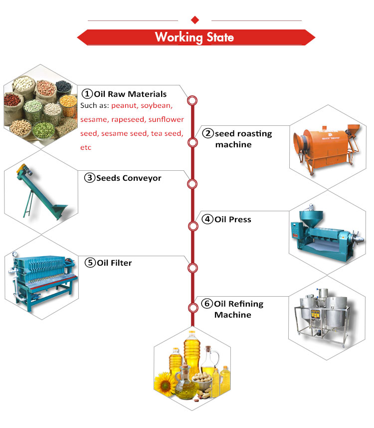 Single Screw Oil Press Machine Soybean Oil Making Machine Big Capacity For Cooking Oil