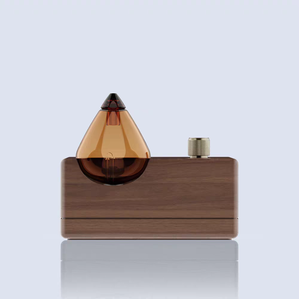 Natural Beech Wood Home Aroma Diffuser 100cbm Coverage 15ml Oil Capacity