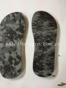 China Custom Camouflage EVA Foam Sheet , Antiskid Cut Out Beach Flip Flops Soles on sale