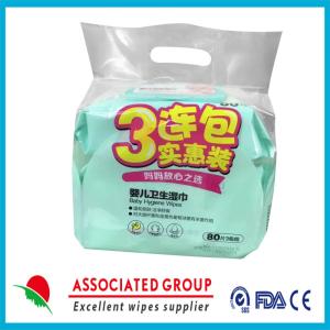 Quality Extra Moist Fragrance Free Baby Wet Wipes Hypoallergenic Dermatologically Tested for sale