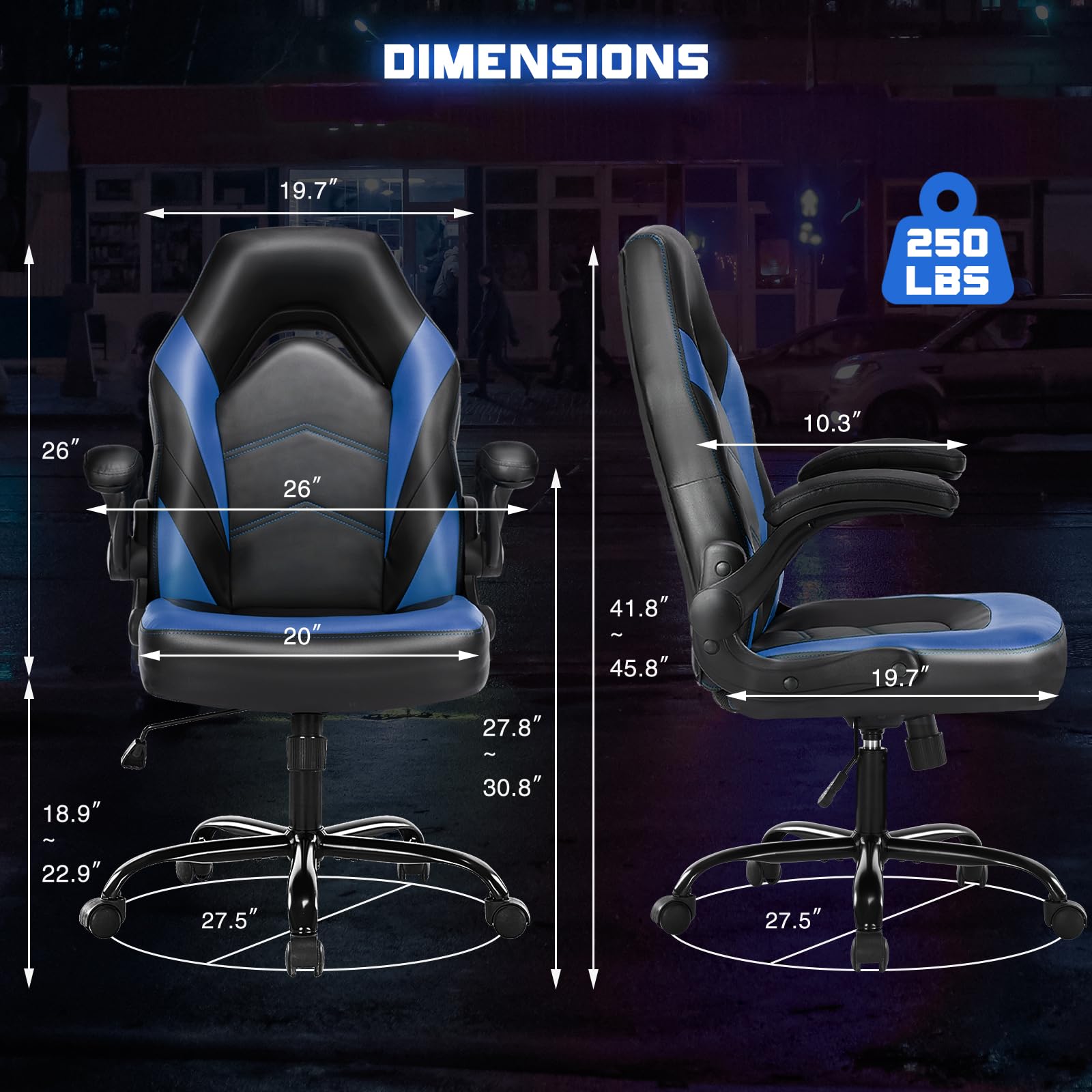 360 Swivel Computer Gaming Chair with Height Adjustment and Recliner Function Offered