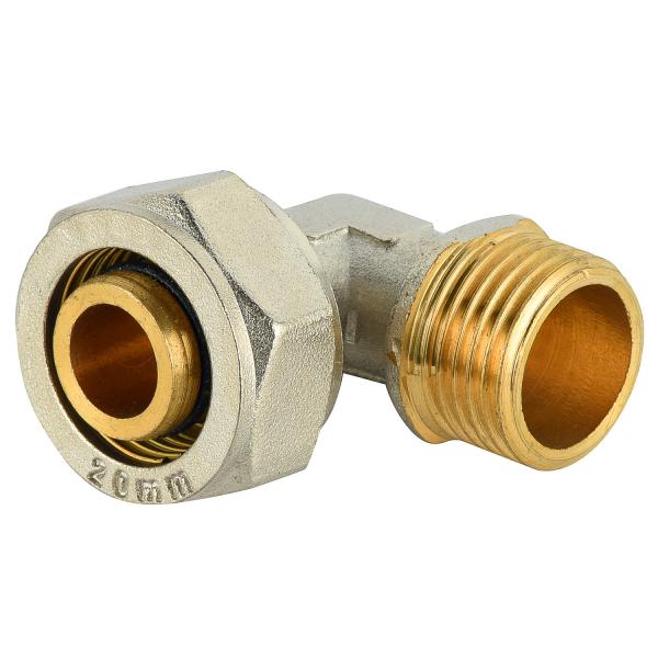 brass thread compression fittings Straight Nipple Male connector for pex al pex plumbing pipe fittings