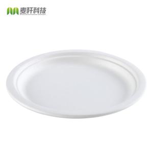 Quality one time usable plates made of sugarcane bagasse 9inch for sale