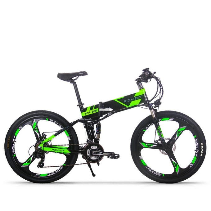 EU STOCK Folding Full Suspension Electric Bike For All Terrain 26 Inch 36v 250w Top-860