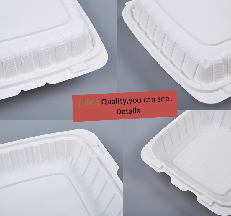 350 capacity Takeaway boxes Disposable biodegradable rigid foam food containers