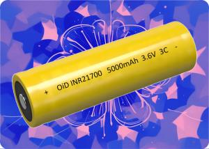 Quality 21700 5000mAh 15A Lithium Ion Battery with 800 Cycles for sale