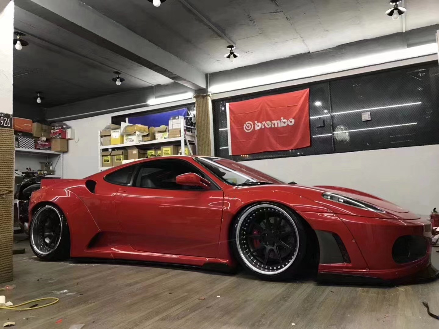 New Product for Ferrari F430 Wide Body Body Kit F430 Upgrade to LB Wide Body