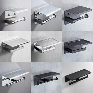 China 304 Stainless Steel Bathroom Roll Holder Wall Mount on sale