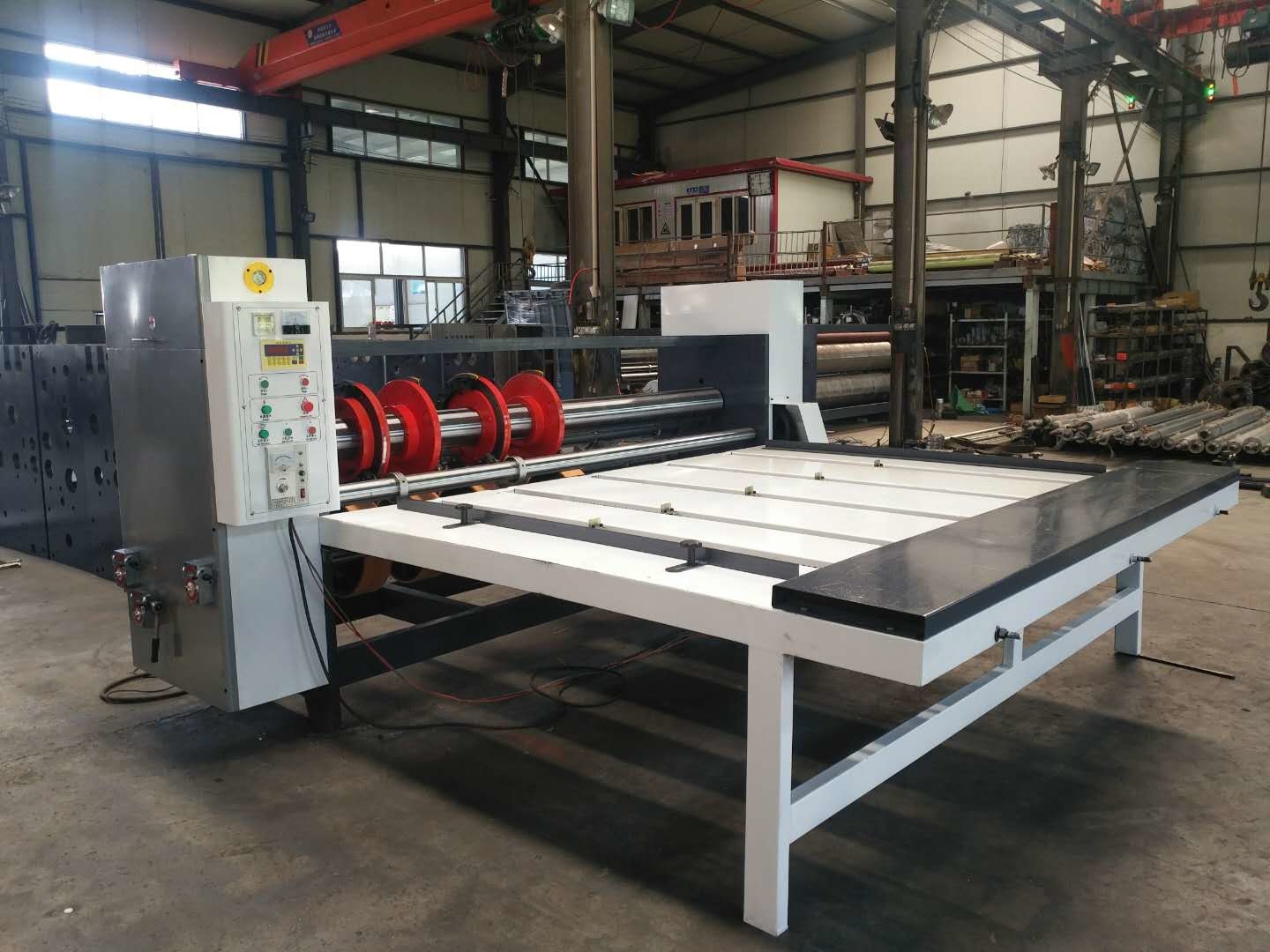 80 Pcs/Min Rs4 Corrugated Slitter Machine , Thickness 11mm Rotary Slotter Machine