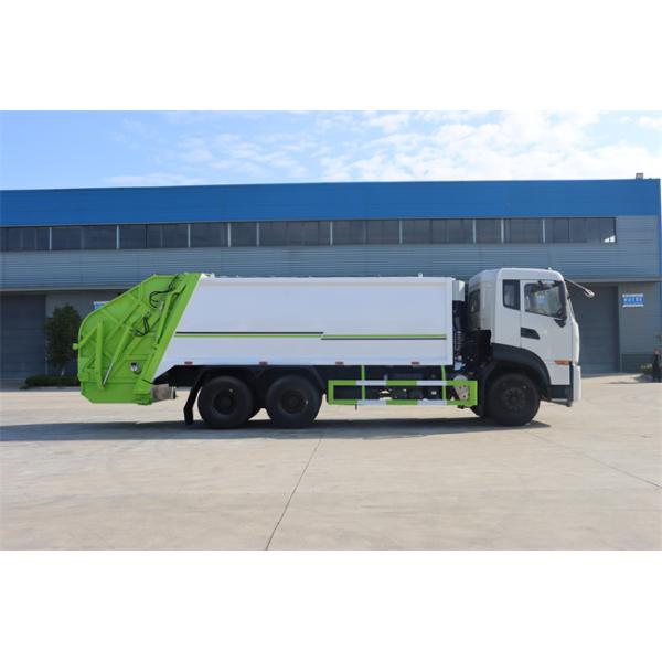 Cheaper Dongfeng Truck 6x4 12CBM Compactor Garbage Truck Belt Back Hanging Barrel