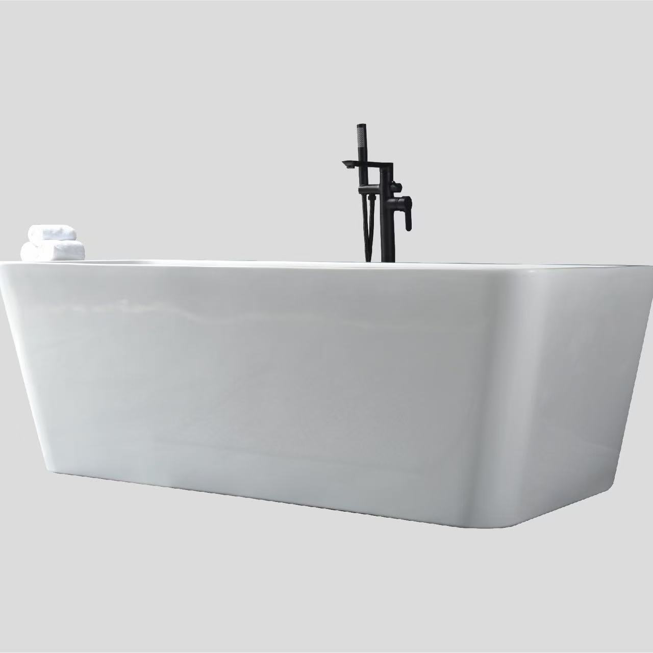 Modern Bathroom Acrylic Free Standing Bathtubs with Customizable Shapes