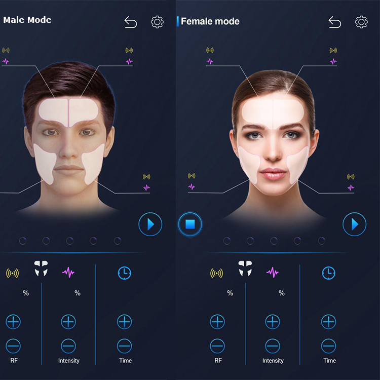 UK Plugs Face Muscle Stimulator Machine STANDING For Skin Tightening