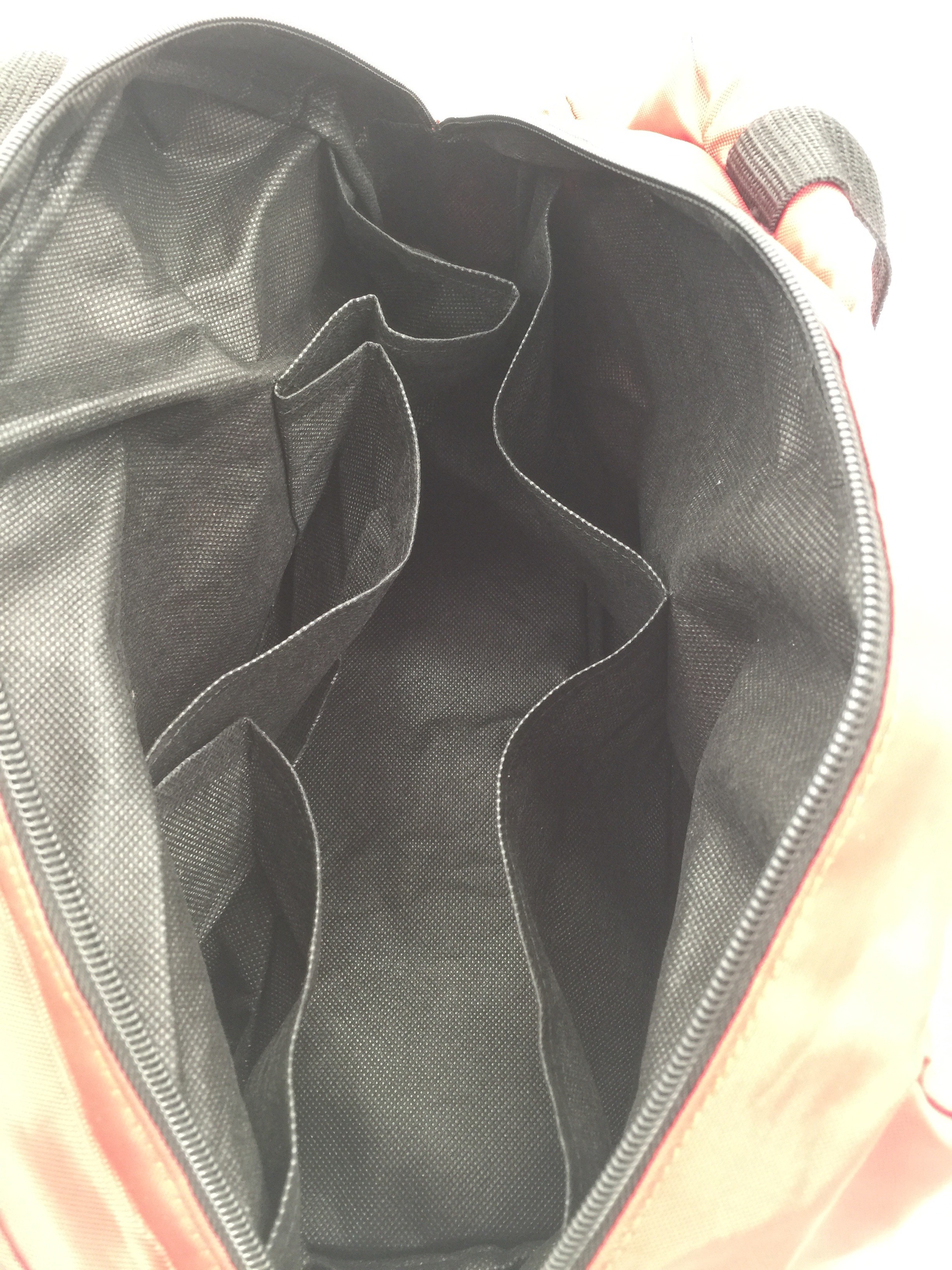 Red 600D Polyester Small Travel Tote Bag With Zipper Environmental Protection Material