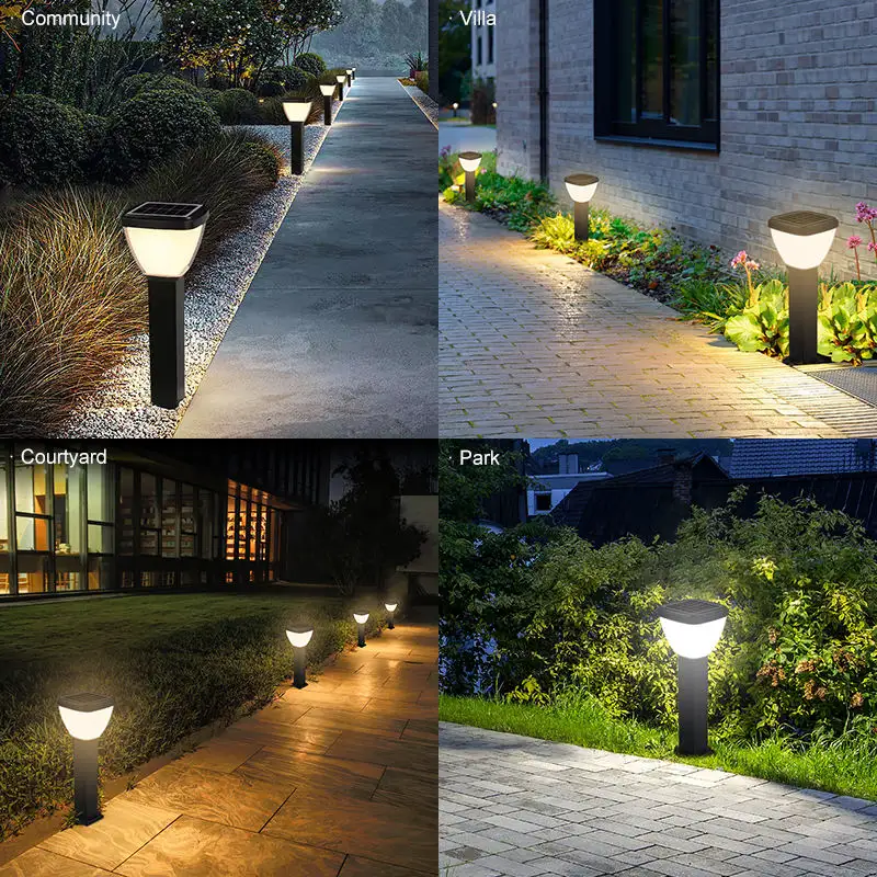 High Efficiency Energy Saving Solar LED Garden Lights Waterproof Lawn Lights Garden Villa Pathway Lighting