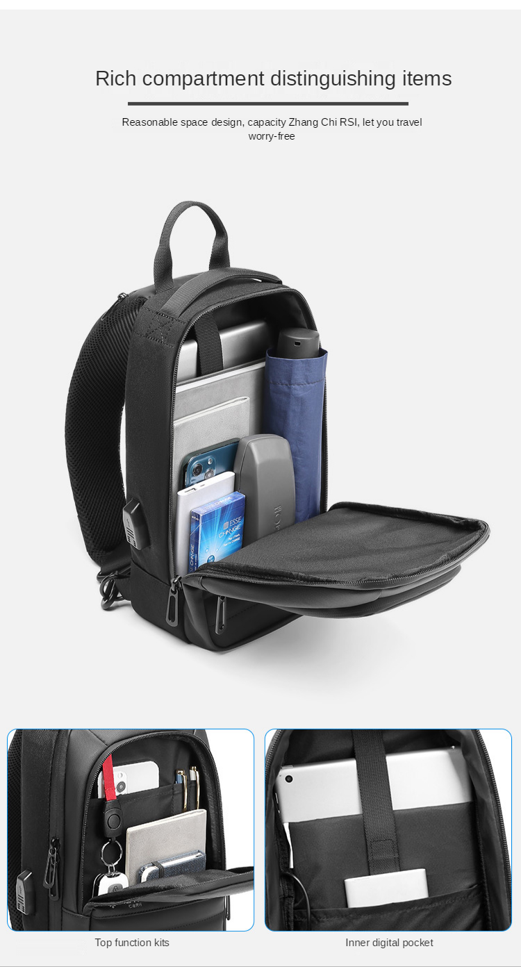 5L Waterproof Messenger Satchel Shoulder Bag 17*7*29cm
