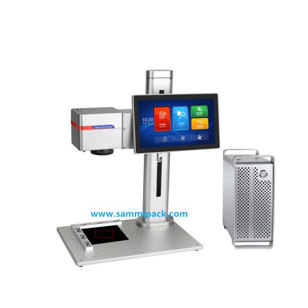 Low Maintenance Fiber Laser Engraver for Metal Parts Spot Size, QR Code/Barcode Support