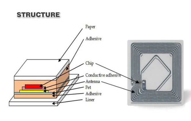 1 Grams Bluetooth Library Rfid Tags Read / Write Customized Surface