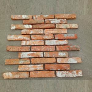 China Real 2cm Old Reclaimed Bricks Wall Siding Tiles Masonry Corners Pieces on sale