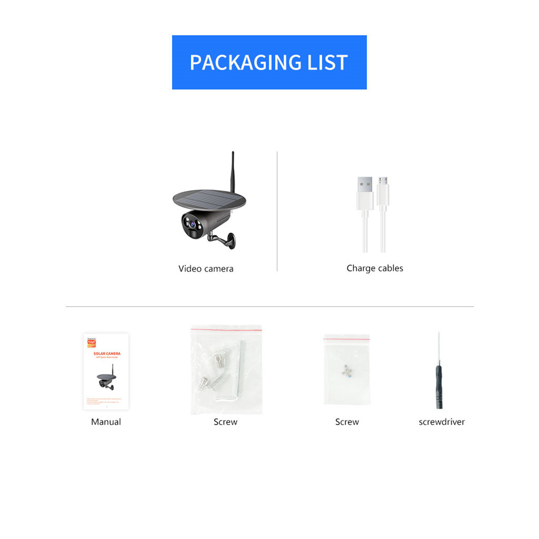 STG-3L Factory low price Outdoor Produced HD 1080P Smart Home Pir Detection Low Power Consumption Battery Solar Camera