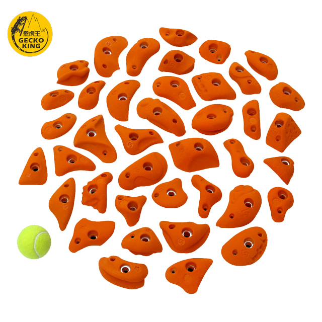 40pcs Pack Kids Climbing Holds for Outdoor and Indoor Rock Climbing Wall Project Samples