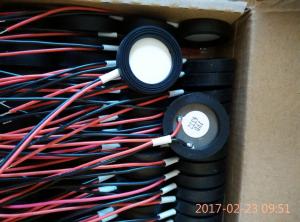 Quality Atomizing Piezo Ceramic Transducer with wires and rubber , Ø16mm Ø20mm Ø25mm Ø30mm 1.7M and 2.4M for sale