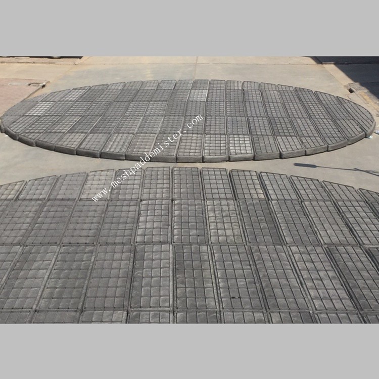 Diameter 11000mm Wire Mesh Demister Pad Round For Absorption Tower