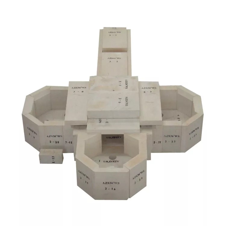 16% SiO2 Content And 33% ZrO2 Ceramic Corundum Sagger For Refractory AZS Brick In Temperature Refractory Applications
