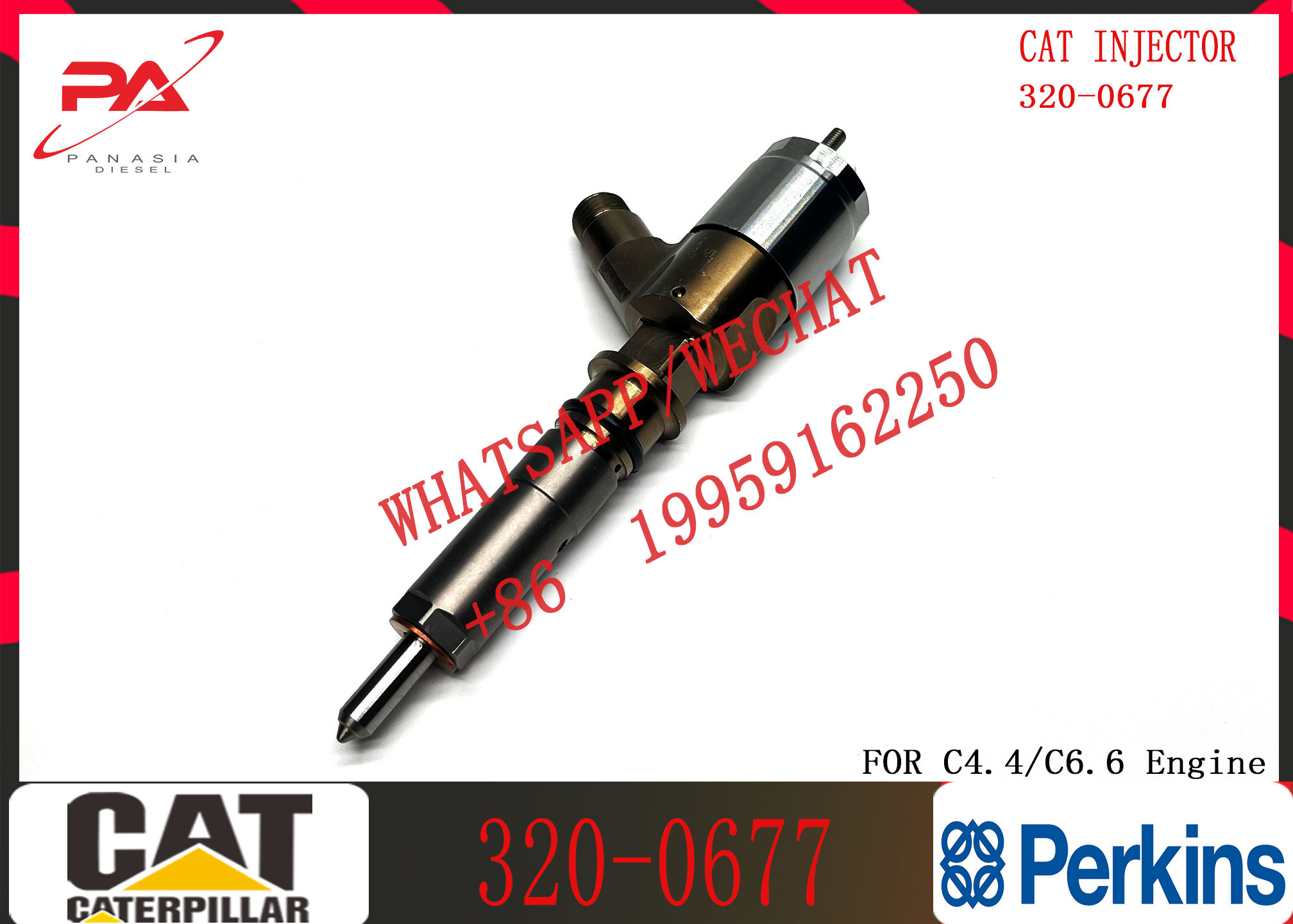 Diesel Fuel Injector 2645A747 10R-7671 10R-7672 2645A718 10R-7673 10R-7676 320-0677 For CAT E323D C6.6 Engine