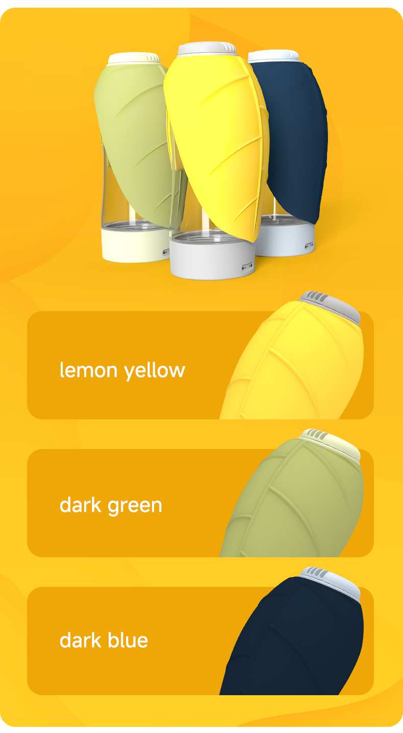 Yellow 220V-240V Dog Drink Bottle PP Light Water Bottle For Travel