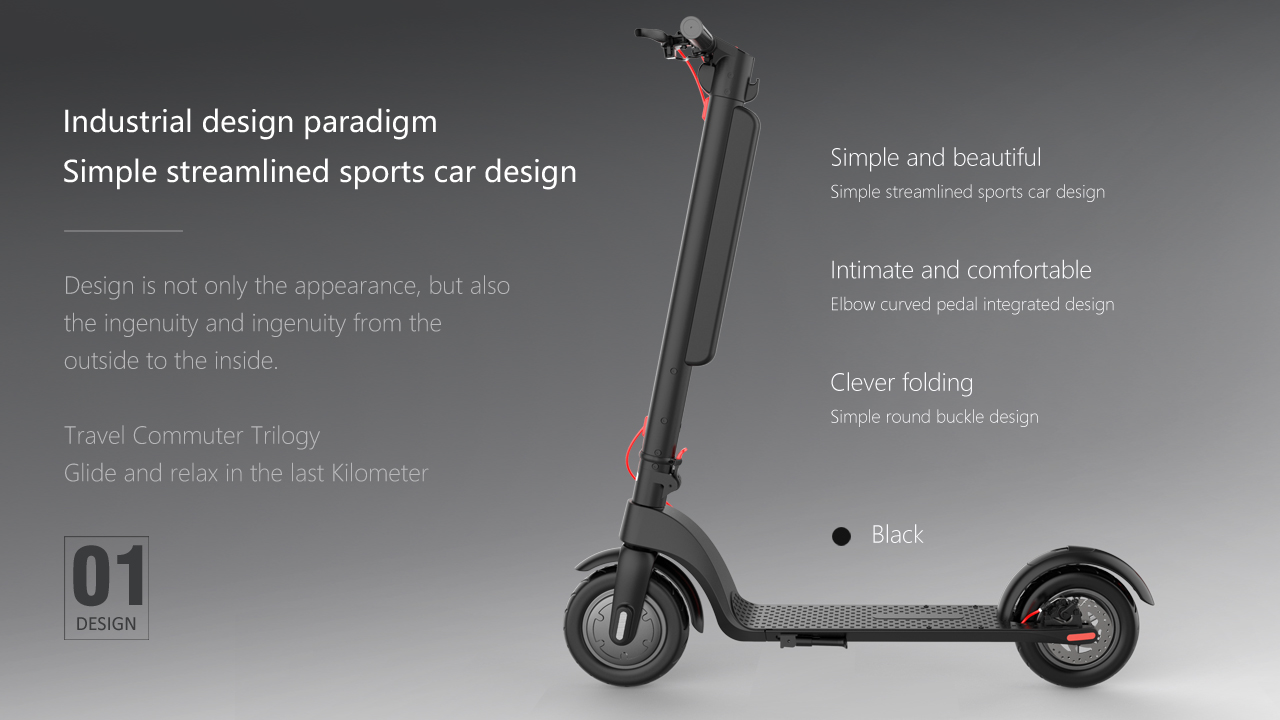 Voltage 36V Category Two-wheel Scooter X8 10inch 10Ah 36V 350W Folding Electric Scooter EU/US Warehouse