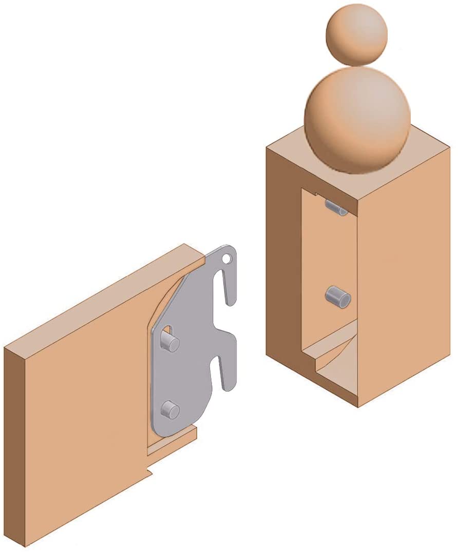 Modern Simple 40mm Width Heavy Duty Furniture Connector Bed Frame Corner Bracket