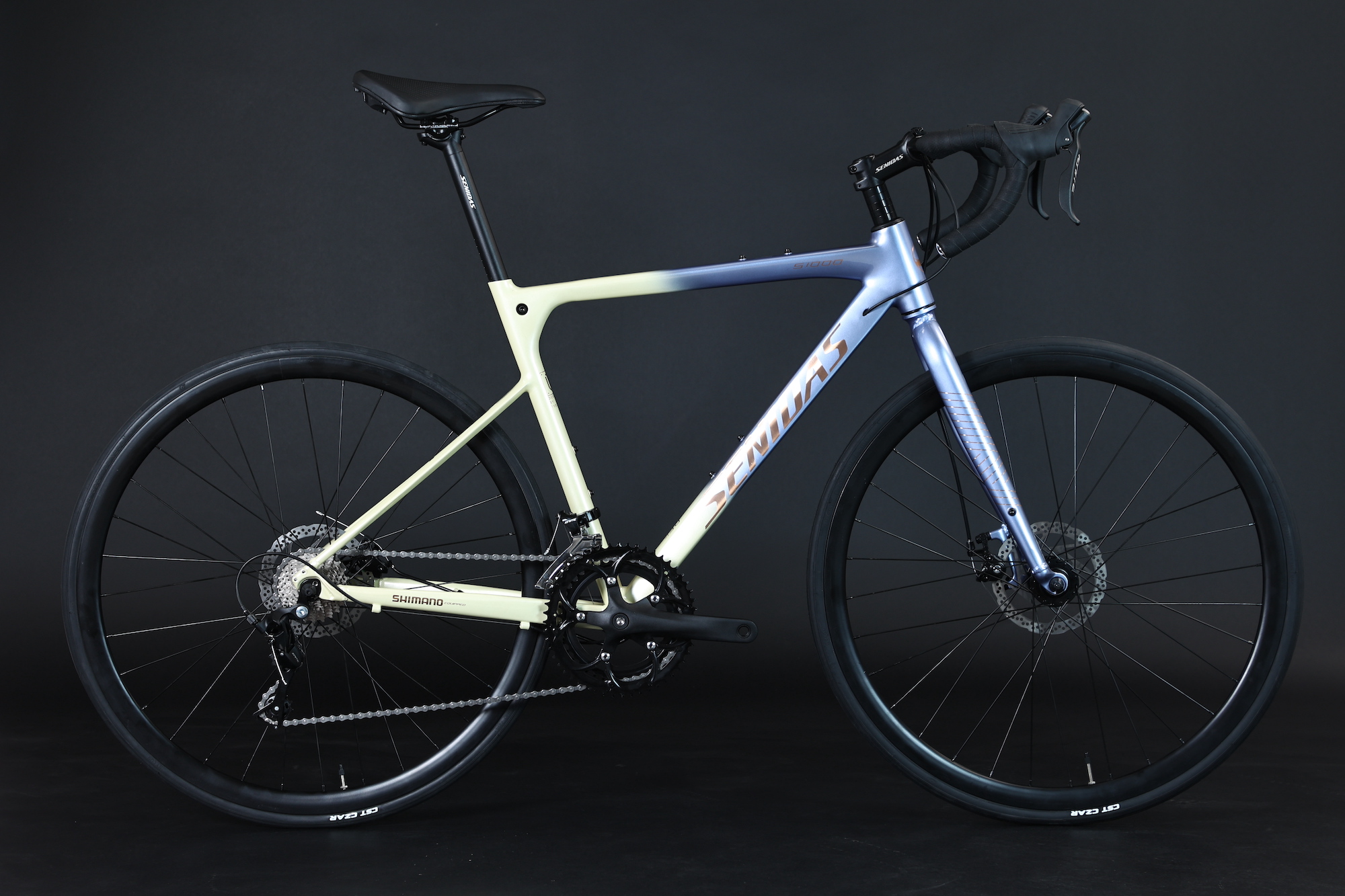 Carbon Fiber Welding Road Bike 700C 2*9s 1*9s AL Frame Nice Shape AL Hub And 10kg