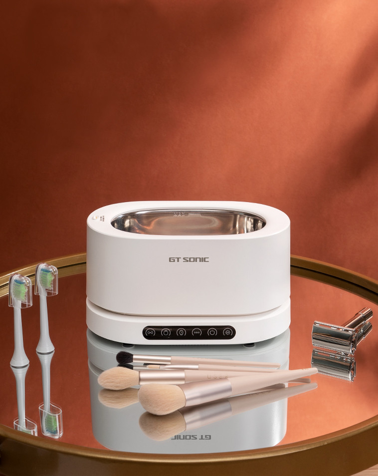 45kHz 35W Portable Household GT SONIC Ultrasonic Cleaning Machine For Eyeglasses Coins Dentures