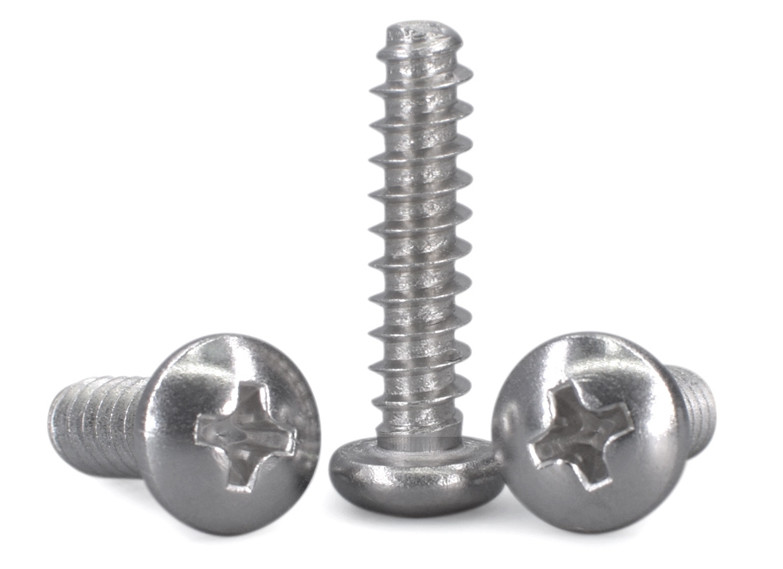 Pan Head Sheet Metal Tapping Screws , Pan Head Blunt Point Self Tapping Screws