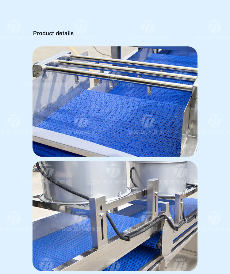 Automatic Stainless Steel Step Type Air Drying Machine Vegetable Cleaning
