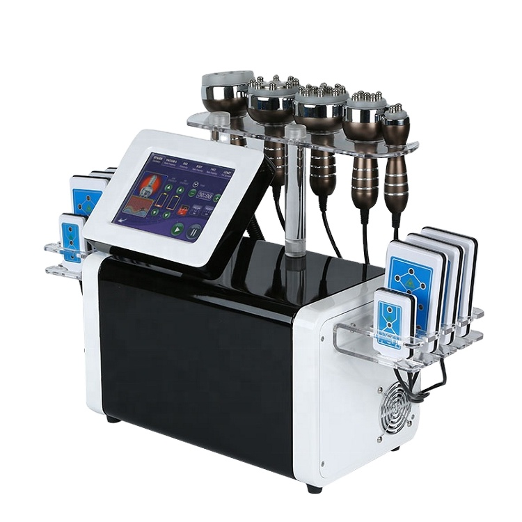 2021 New Arrival 6 In 1 40K Cavitation Vacuum Radio Laser Massager lipo Laser Slimming Machine