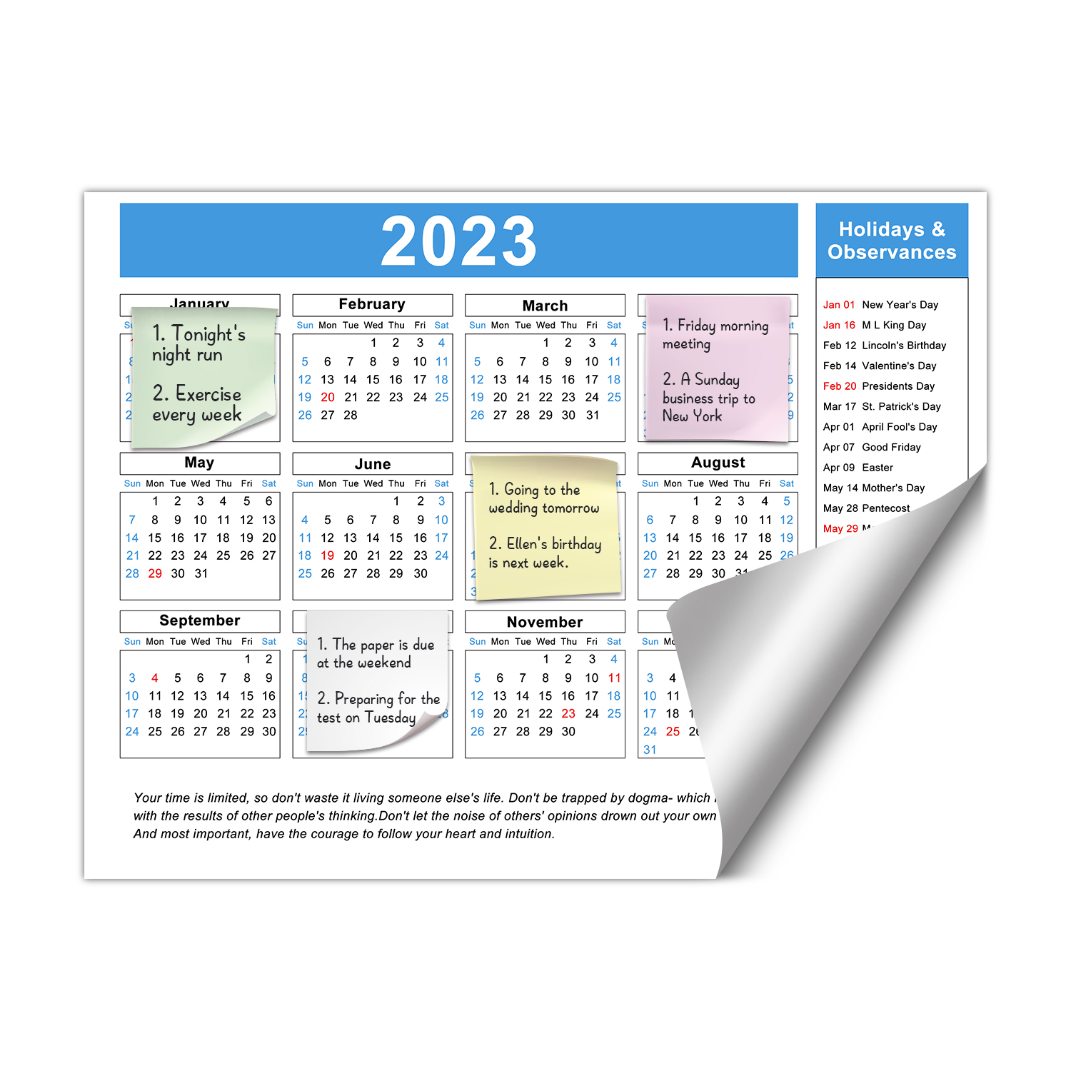 Calendar Board